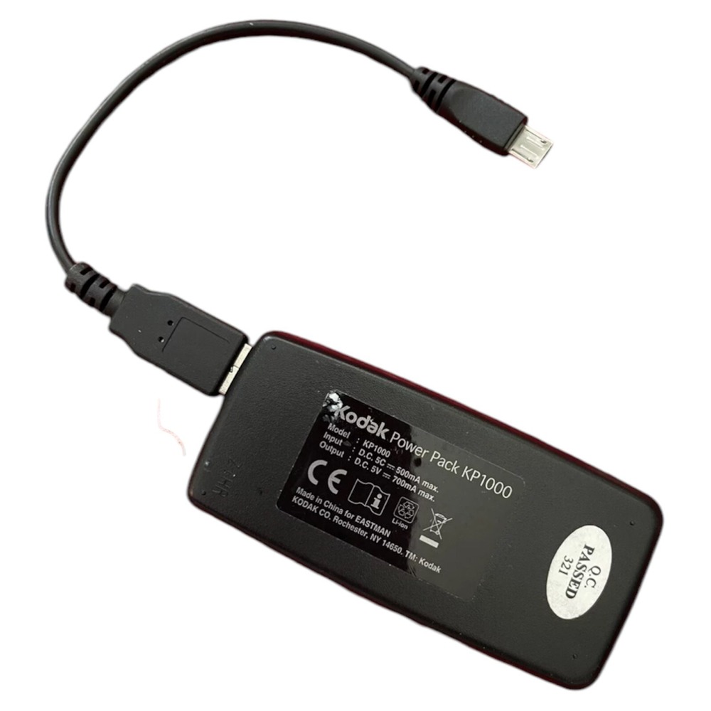 KODAK Power Pack KP1000 5 Volts Rechargeable Charger for Phone & Cameras + More